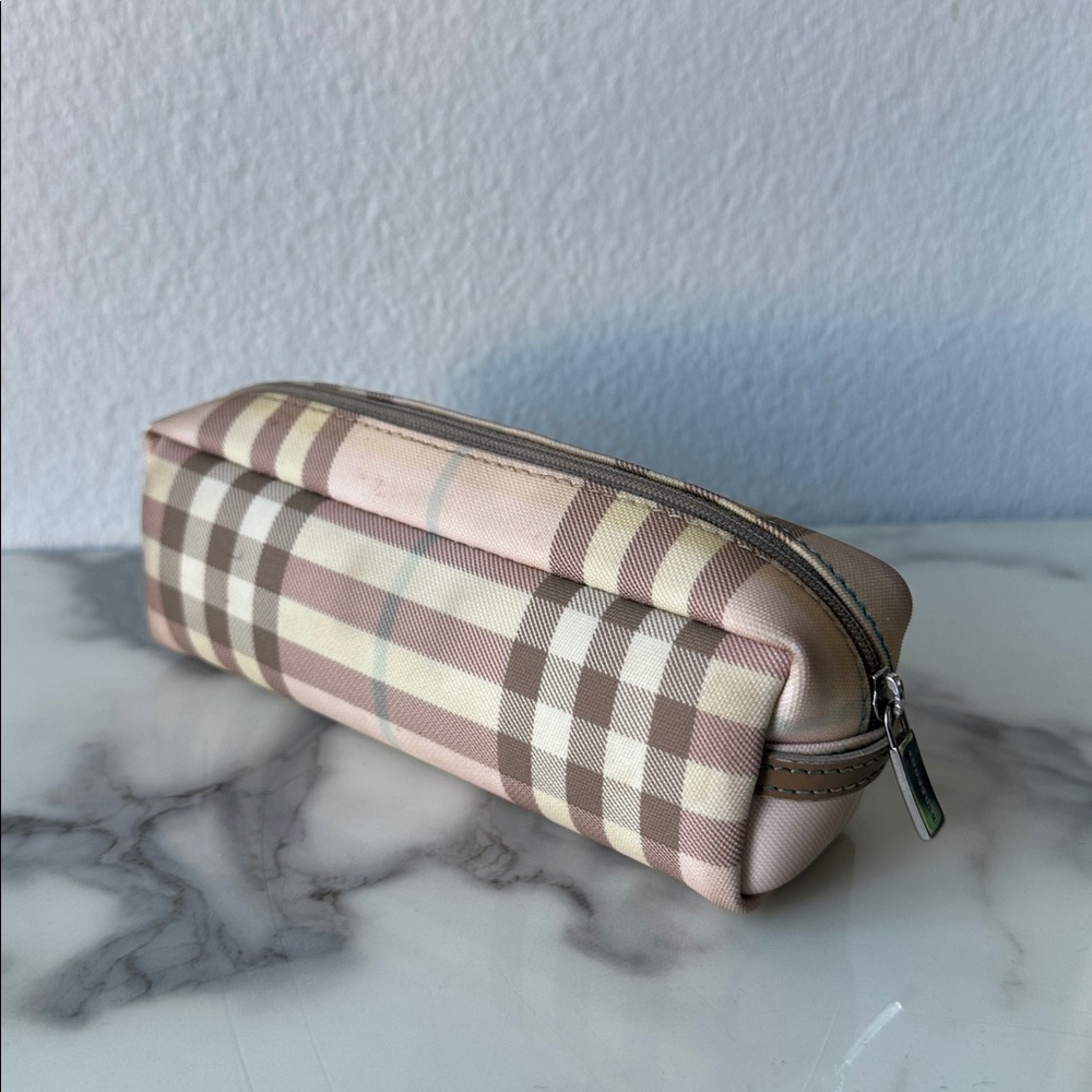 Burberry Nova Check Pencil Case or Brush Canvas pouch